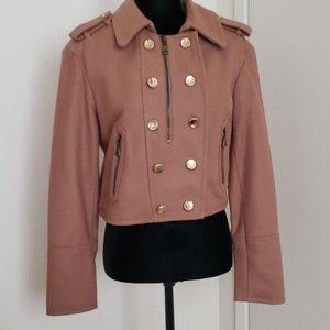 NWOT Military style coat Size Large Short pea coat